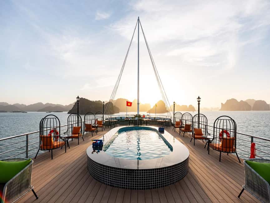 Halong Bay: Luxury Day Cruise w/ Pool, Kayak, Free Transfer - What this Halong Bay cruise is really like
