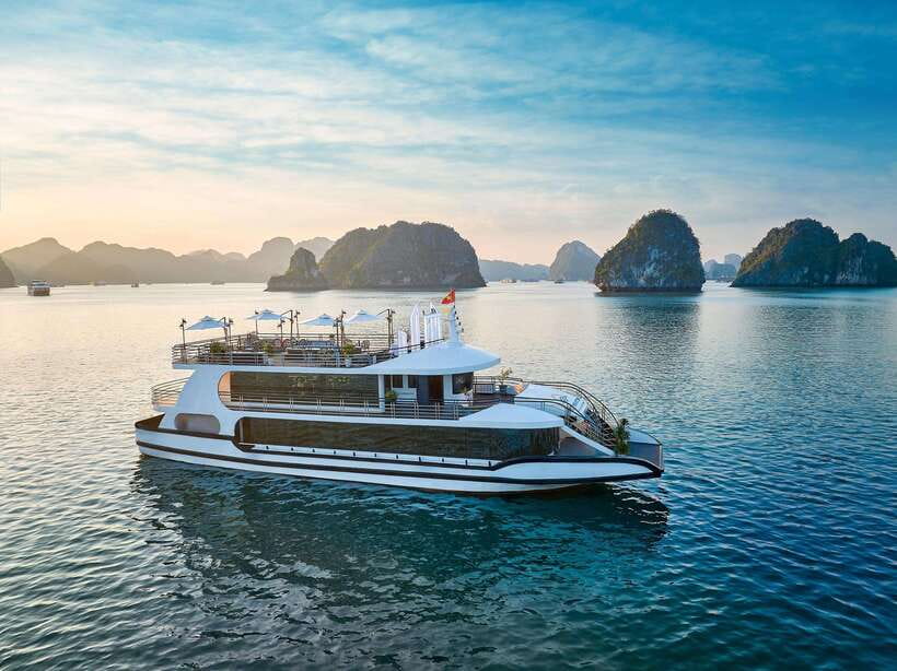 Halong Bay: Luxury Day Cruise with Buffet, Kayak, Swim - The Hanoi road transfer and Tuan Chau departure