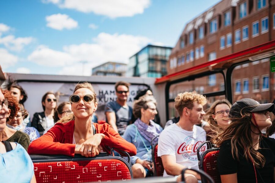 Hamburg: Hop-On Hop-Off Bus with Harbor Cruise - The harbor cruise: Hamburg from the Elbe