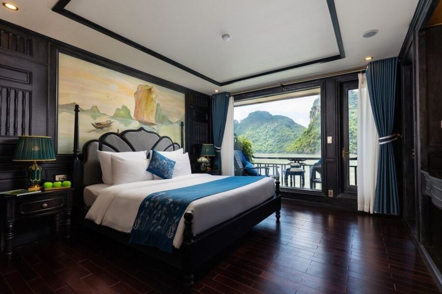 Hanoi: 3-Day Ninh Binh, Ha Long, & Lan Ha Bay 5-Star Cruise - Sunset spring rolls and an evening on board