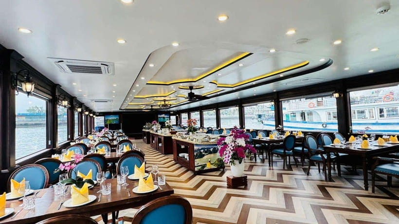 Hanoi: Ha Long Bay Day Trip - Luxury Cruise & Buffet Lunch - Buffet lunch among the limestone islands