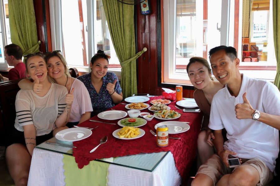 Hanoi: Islands & Caves Ha Long Cruise with Lunch & Kayaking - Forty-five minutes by kayak or bamboo boat