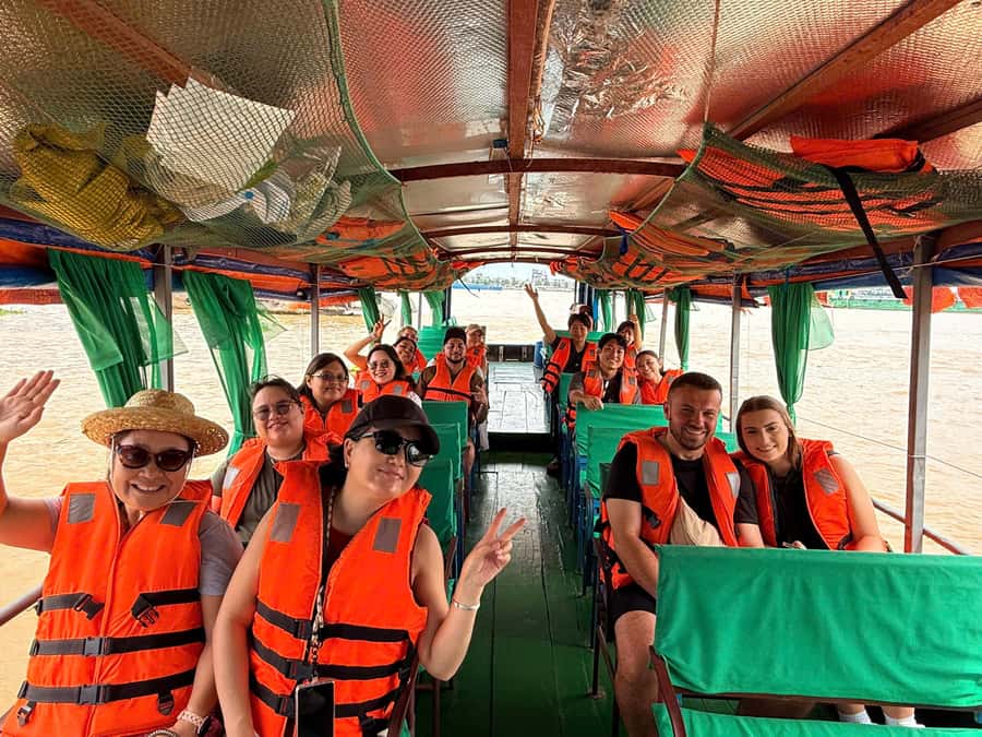 HCM: Authentic Mekong Delta - Boat, TukTuk, Khot Cake Making - Tuk-tuk lanes, tropical fruit, and honey