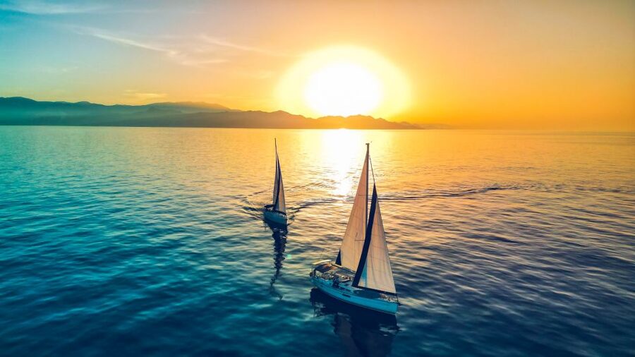 Heraklion: Dia Island Sailboat Cruise with Swimming and Meal - A sheltered bay and three hours on the water