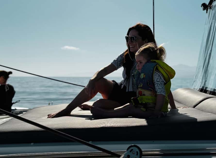 Heraklion Luxury Sailing Catamaran Dia Island | Gourmet Menu - The return crossing and late-day light