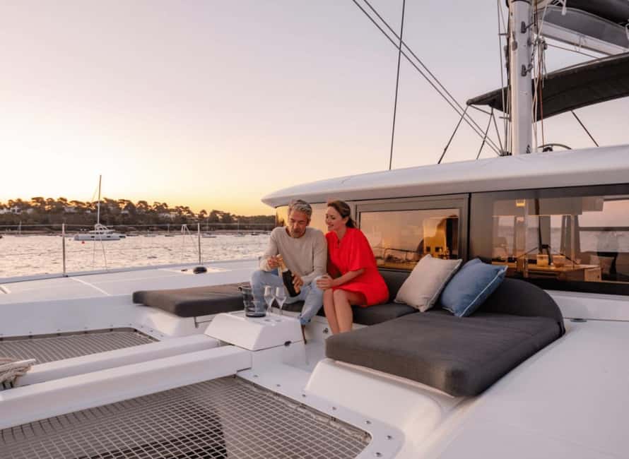 Heraklion Luxury Sailing Catamaran Dia Island | Gourmet Menu - Leaving Heraklion beside Koules Fortress