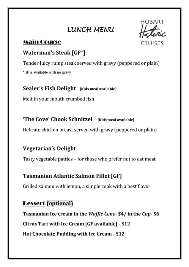 Hobart: Historic Lunch Cruise - The captain’s commentary is a major part of the value