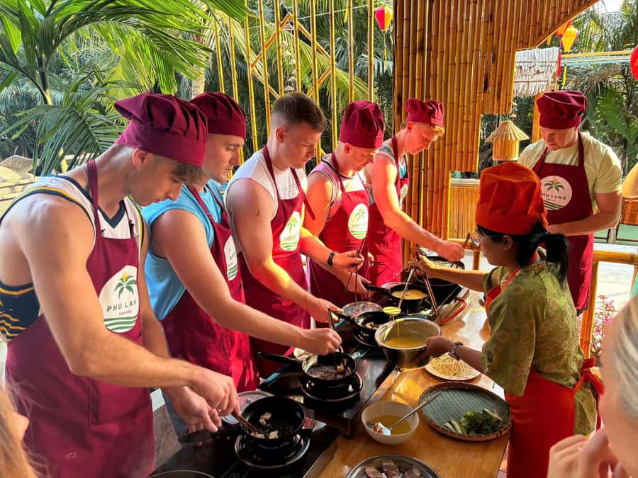 Hoi An: Basket Boat with Lantern-Making & Cooking Class Tour - A short ride into Cam Thanh’s coconut groves
