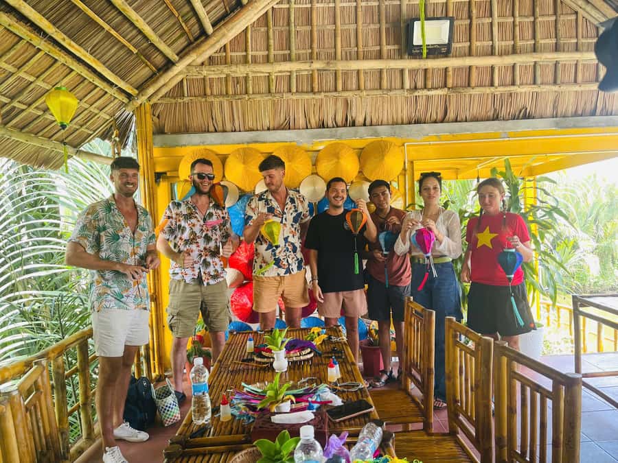 Hoi An: Basket Boat with Lantern-Making & Cooking Class Tour - Making a lantern you can pack home