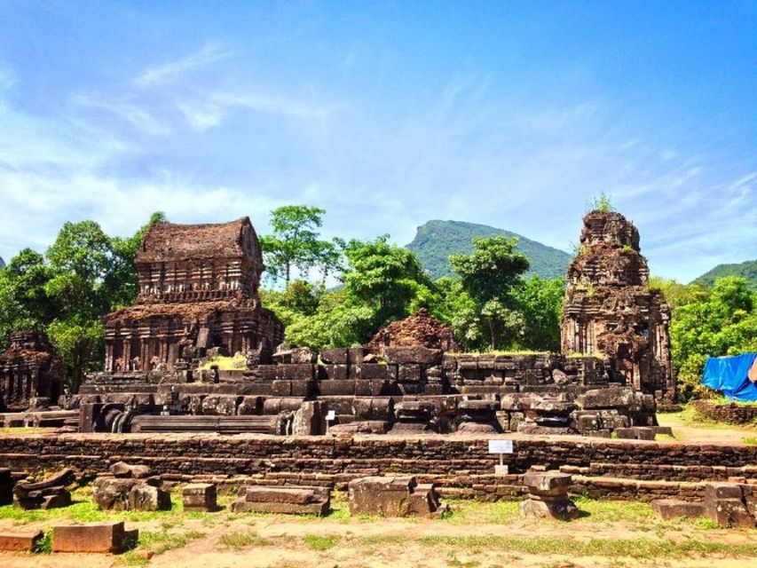 Hoi An: My Son Sanctuary and Thu Bon River Boat Trip - Walking through My Son’s temple groups