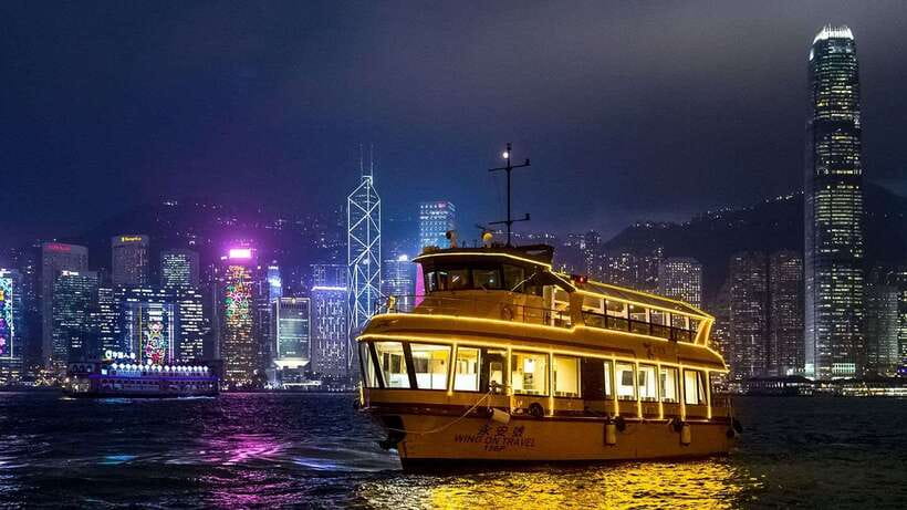 Hong Kong: Victoria Harbor Symphony Unlimited Drink Cruise - From Sunset to Skyscraper Lights