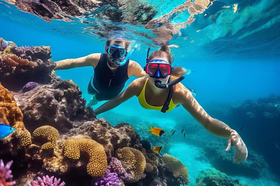 Hurghada: 3 Islands, Dolphins & Snorkel Yacht Trip w/ Lunch - Orange Bay gives you an easy start