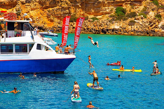 Ibiza Beach Hopping Cruise with Paddleboards, Drinks and Food 6h - Boarding in San Antonio and getting there
