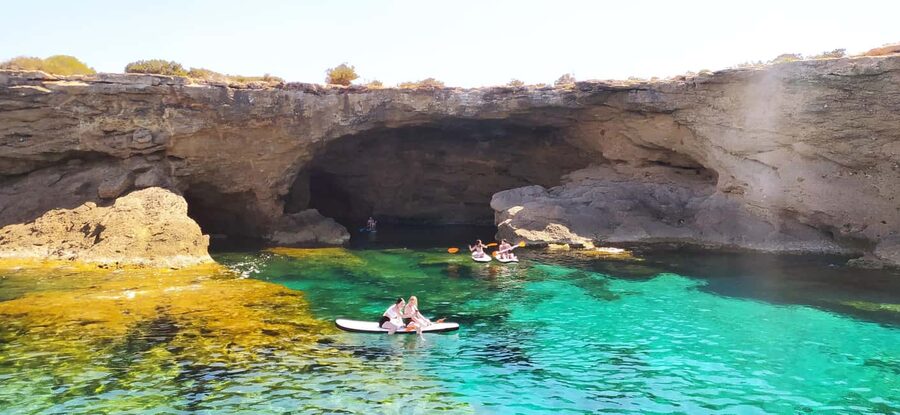 Ibiza: Snorkeling, Sunset Beach and Cave Boat Trip - The sea cave and the route home