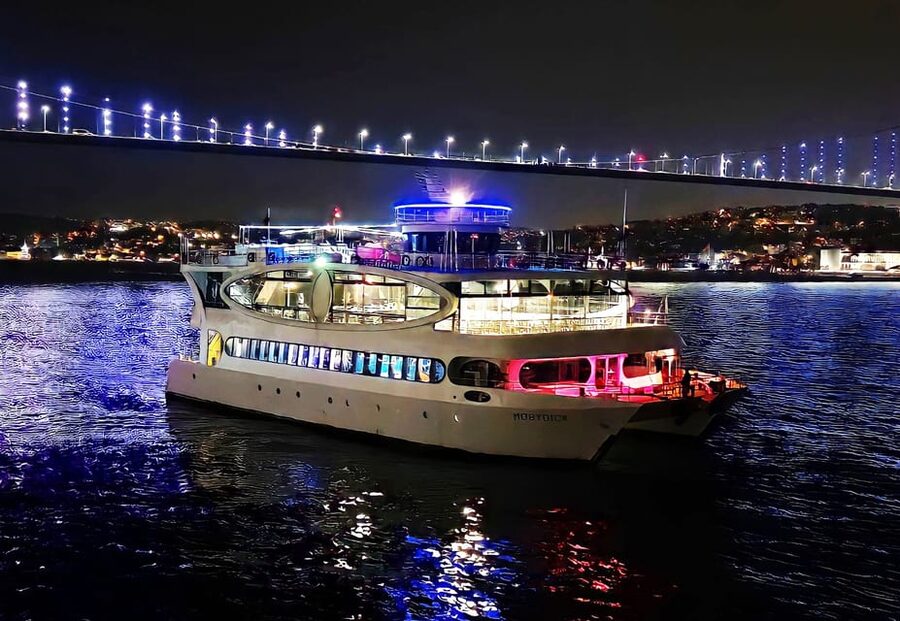Istanbul: Bosphorus Cruise with Dinner Show - What the cruise route shows you after dark