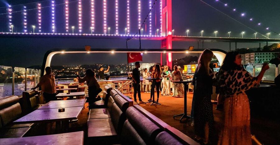Istanbul: Bosphorus Dinner Cruise w/ Drinks & Entertainment - The opening cruise past Dolmabahçe and Çırağan