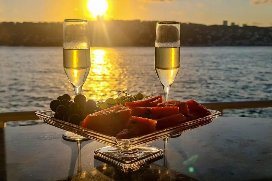 Istanbul: Bosphorus Sunset Cruise with Drinks & Snack - Snacks, drinks, and the onboard setup