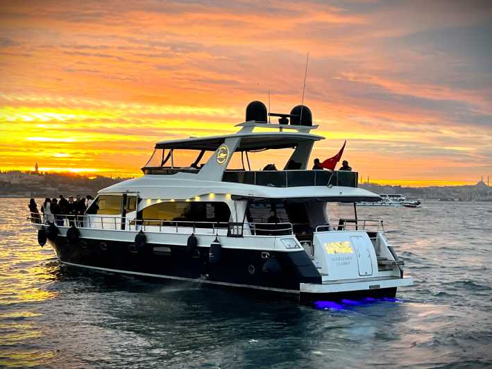 Istanbul: Bosphorus Sunset Yacht Cruise with Live Guide - From Dolmabahce Palace to Ciragan Palace