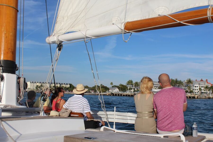 Key West: Schooner Sunset Sail with Food & Drinks - Setting sail aboard the America 2.0