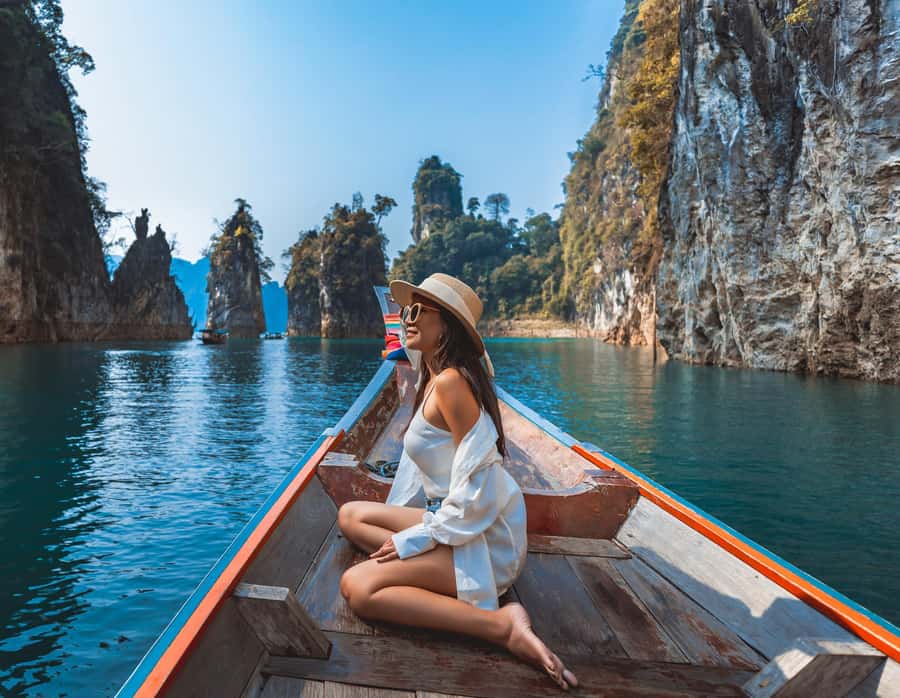 Khao Sok: Private Longtail Boat Tour at Cheow Lan Lake - Cruising past Three Brothers and Khao Sam Kloe