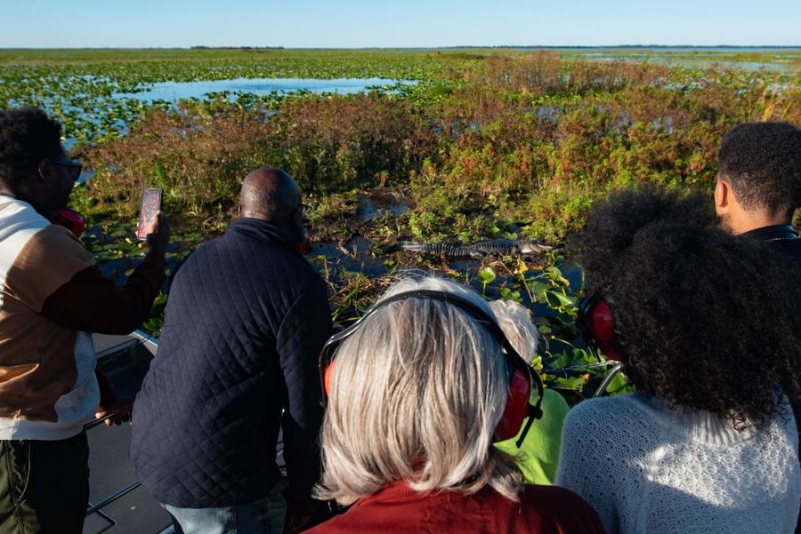 Kissimmee: Boggy Creek Airboat Ride with Optional Meal - Gem and fossil mining for children and families