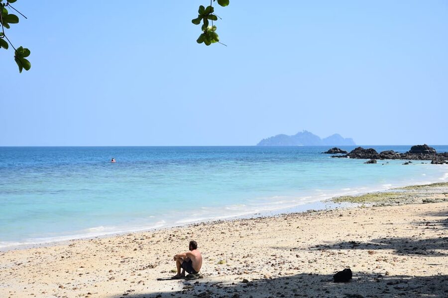 Koh Lanta: 4 Islands and Emerald Cave Tour by Longtail Boat - Koh Maa adds another swim and a little wildlife