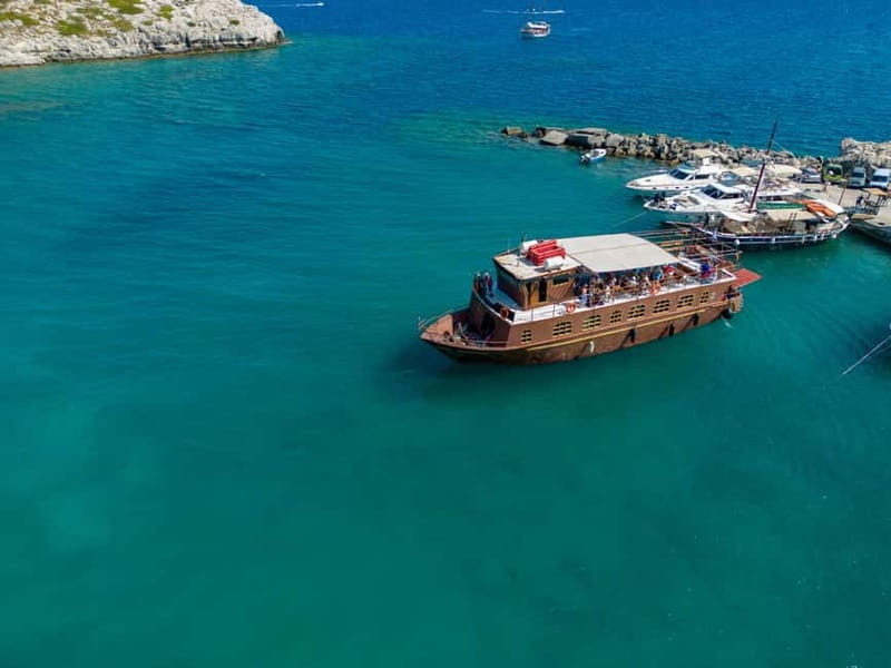 Kolympia : Transfer & Cruise to Lindos with 3 Swimming Stops - Navarone Bay starts the swimming portion