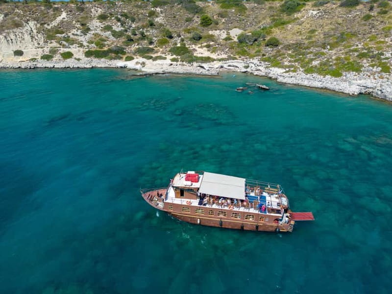 Kolympia : Transfer & Cruise to Lindos with 3 Swimming Stops - Tsambika Beach ends the day in the water