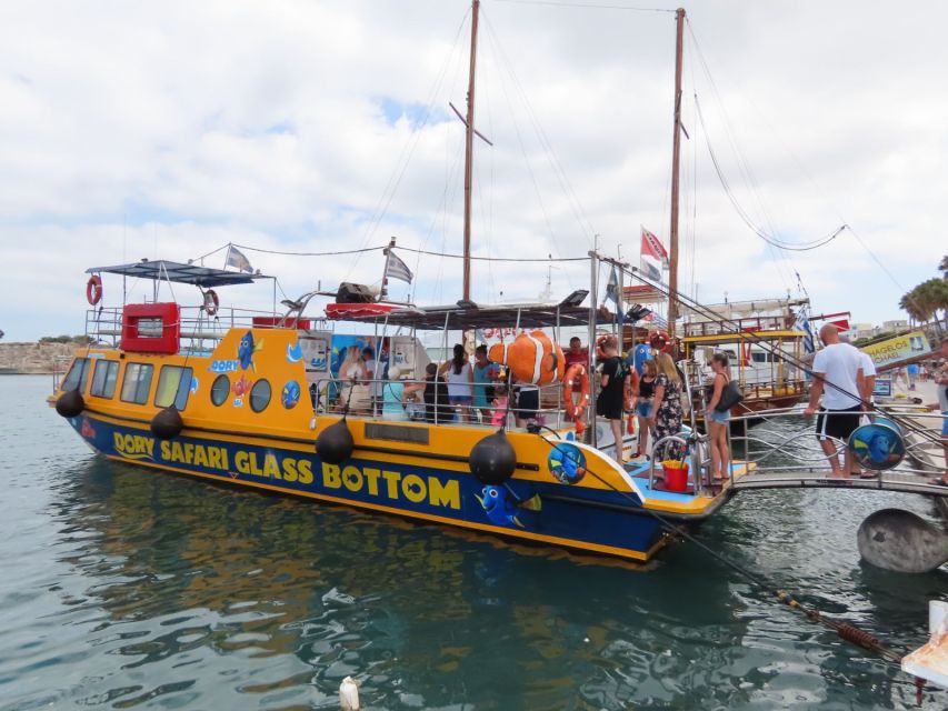Kos Town: Glass-Bottom Boat Cruise with Swimming Stops - The old shipwreck stop