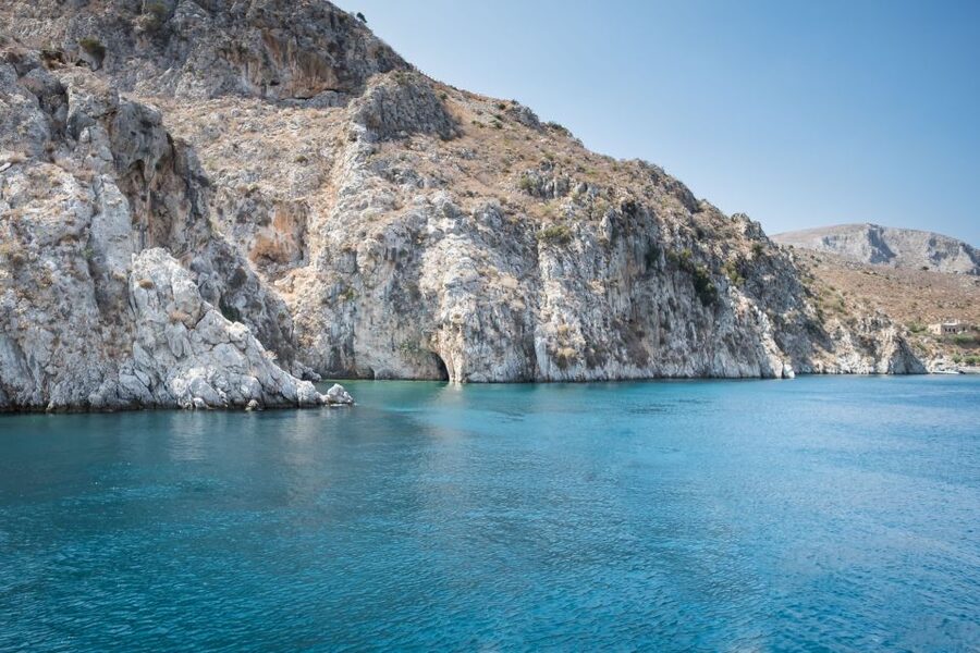 Kos Town: Kalymnos & Pserimos Day Cruise & Optional Transfer - Vathy and Rina: a narrow inlet with a local feel
