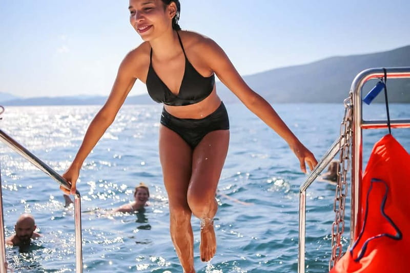 Kotor Bay: Full-Day Catamaran Cruise with Blue Cave Visit - Bijela and the first swim