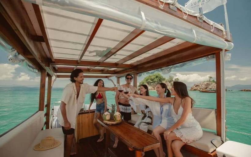 Krabi: 7 Island Tour by Luxury Longtail Boat with Snorkeling - Railay Bay and the First Island Views