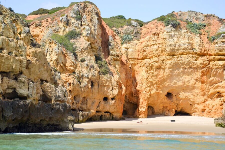 Lagos: Piedade Caves & Coastline - Catamaran - Sun deck comfort, music, and the onboard bar