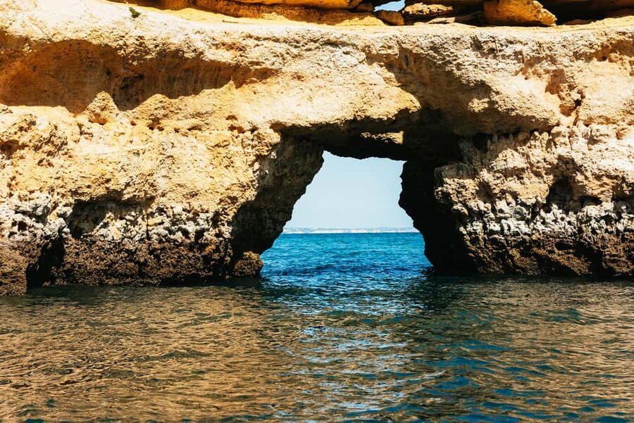 Lagos: Ponta da Piedade Coastline Boat Cruise - Inside the caves and below the golden cliffs
