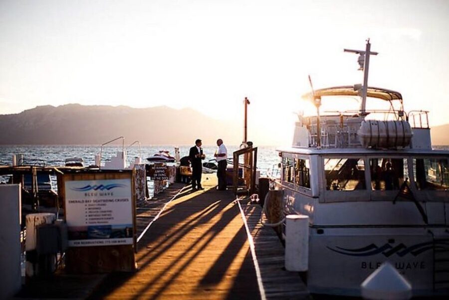 Lake Tahoe: Scenic Sunset Cruise with Drinks and Snacks - Staying warm on the lake
