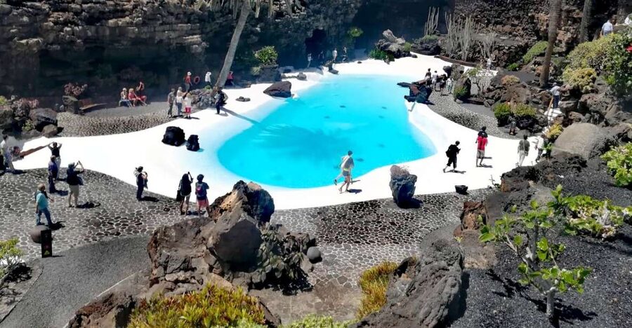 Lanzarote: Jameos del Agua & North Island for Cruise Guests - Inside Jameos del Agua’s volcanic tunnel