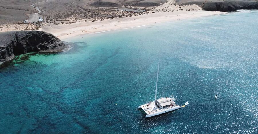 Lanzarote: Luxury Sailing Excursions to Papagayo - A hot lunch served while you stay on the water
