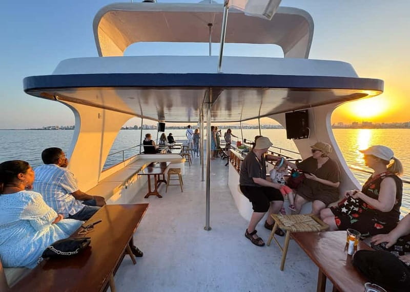 Larnaca: Sunset Cruise with a Glass of Wine - Sunset from the water