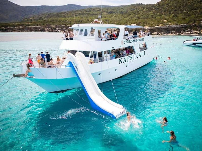 Latchi: Nafsika II Boat Cruise to the Blue Lagoon - The Blue Lagoon Swim Stop