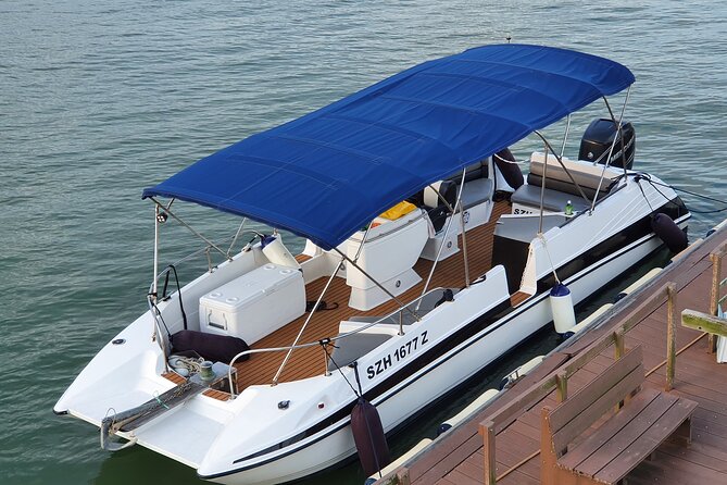 Let's Go Kelong Boat Tour at Pulau Ubin - Smith Marine Floating Restaurant: fish farm and meal stop