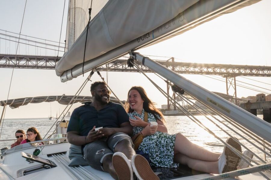 Lisbon: Daytime/Sunset/Night City Sailboat Tour with Drink - Meeting the boat beside the Monument to the Discoveries