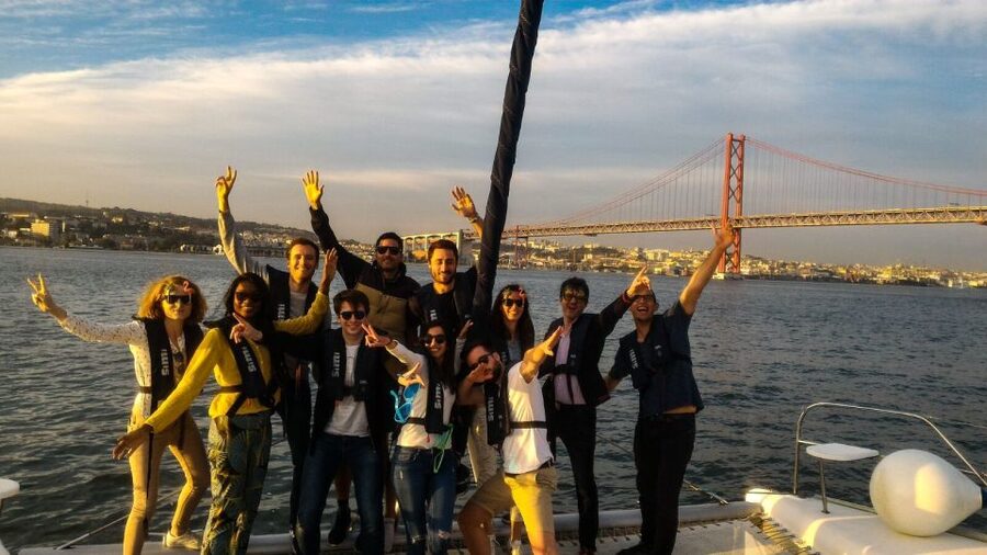 Lisbon: Sunset Cruise With Drinks on Spacious Yacht - Starting below the 25 de Abril Bridge