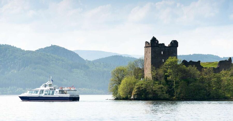 Loch Ness: Urquhart Castle Round-Trip Cruise - Urquhart Castle, seen from the loch