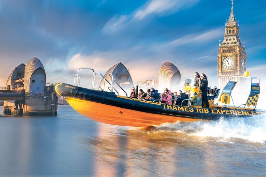 London: 70-Minute Thames Barrier Speedboat Tour - From Westminster views to a James Bond-style sprint