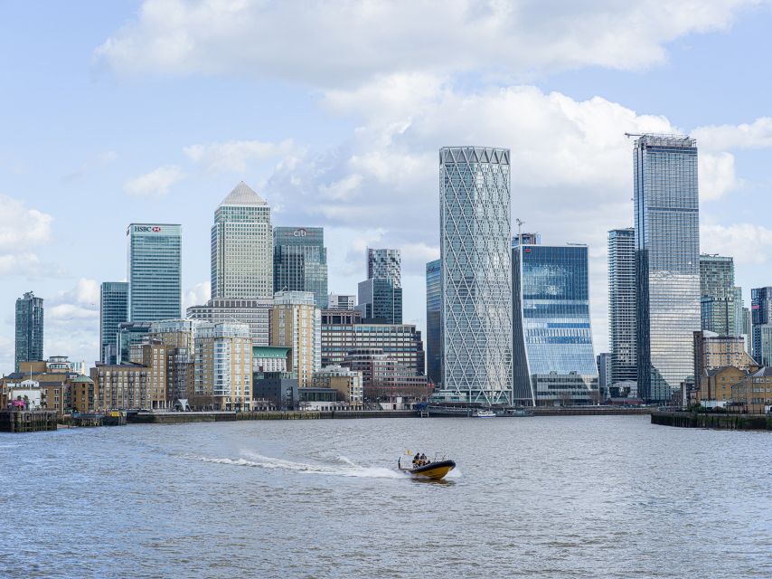 London: 70-Minute Thames Barrier Speedboat Tour - London Bridge, HMS Belfast, and the Tower of London