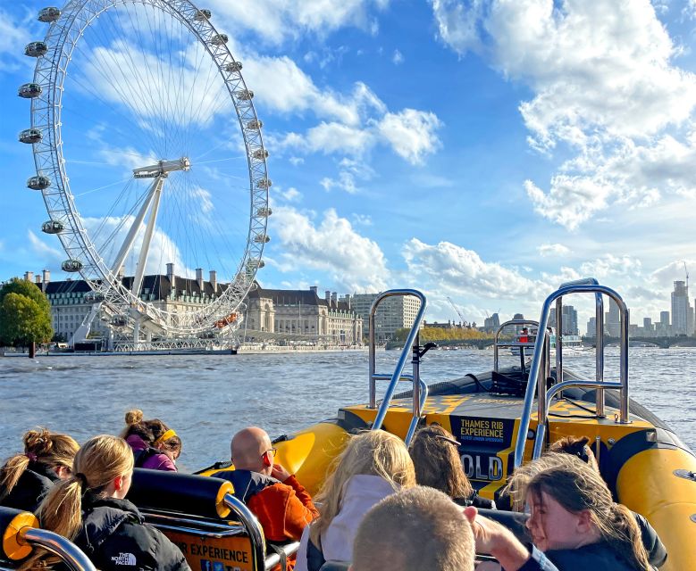 London: 70-Minute Thames Barrier Speedboat Tour - Going under Tower Bridge, then opening the throttle