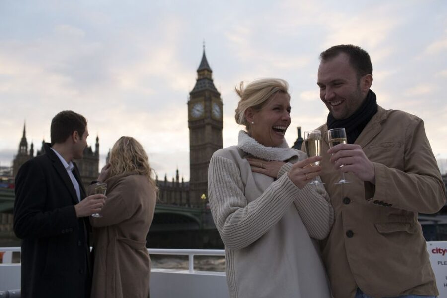 London: River Thames Evening Cruise with Bubbly and Canapés - Central London from the water