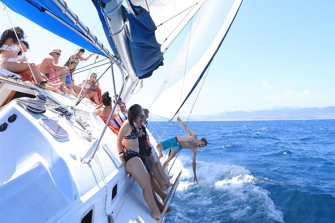 Los Cabos Luxury Sailing, Snorkel and Lunch Cruise - Leaving the marina with El Arco in view