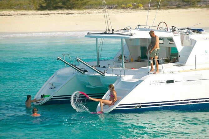 Luxury catamaran from Porto Rafael-Palau to the Maddalena Archipelago - Spargi: your first swim in clear water