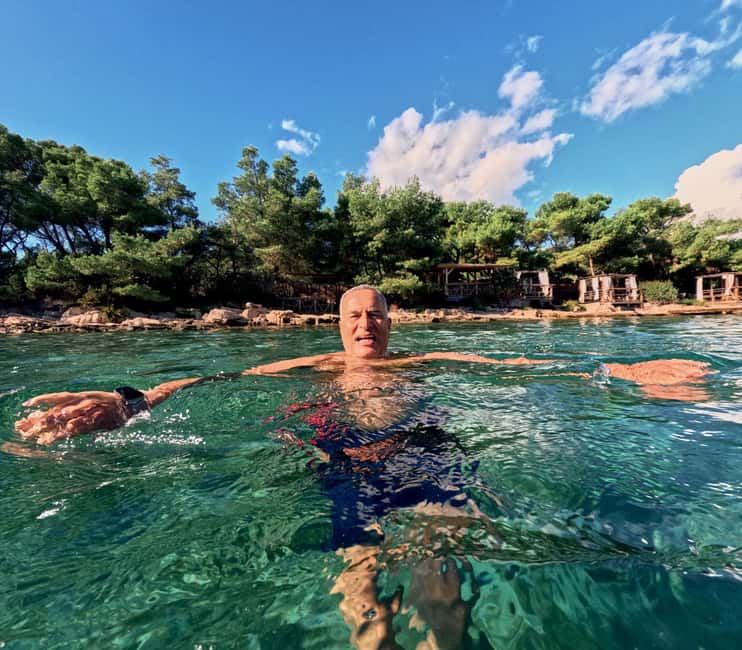 Makarska: 3-Island Speedboat Tour with Cave and Blue Lagoon - Mala Stiniva: swimming, snorkeling, and optional cliff jumping